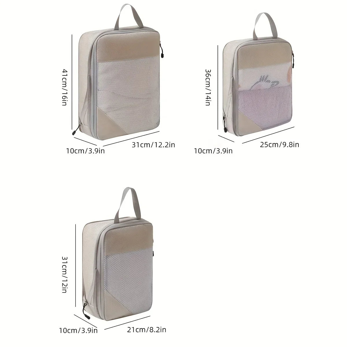 3-Piece Travel Compression Packing Set