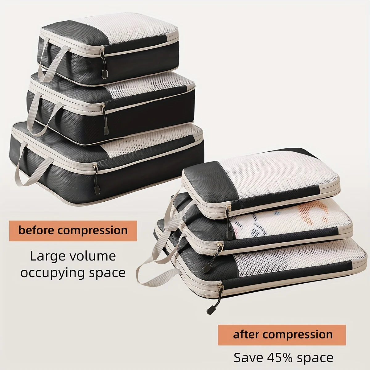 3-Piece Travel Compression Packing Set